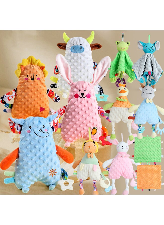 Sleep Comfort Doll Baby Can Import Newborn Bite PP Cotton Baby Artifact Hand Doll Tooth Gel Toy-Color:Slow Deer