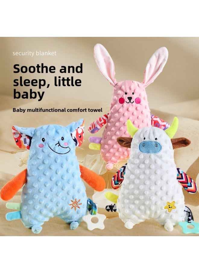 Sleep Comfort Doll Baby Can Import Newborn Bite PP Cotton Baby Artifact Hand Doll Tooth Gel Toy-Color:Slow Deer