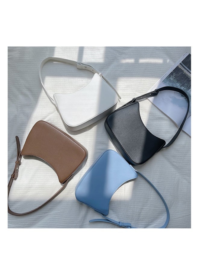 Fashion Niche Single Shoulder Handbag Fashion Small Square Bag Style PU Temperament Underarm Bag