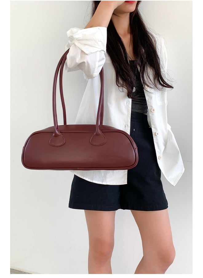 INS Wind Armpit Bag Advanced Sense of All-in-one Shoulder Bag Niche Design PU Style Baguette Bag