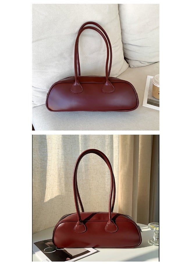 INS Wind Armpit Bag Advanced Sense of All-in-one Shoulder Bag Niche Design PU Style Baguette Bag