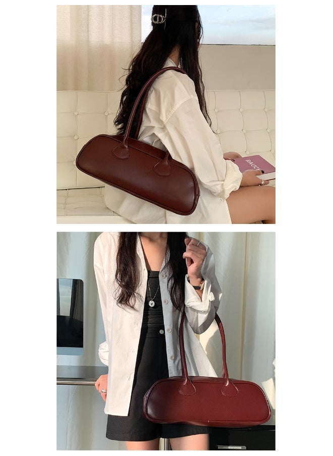 INS Wind Armpit Bag Advanced Sense of All-in-one Shoulder Bag Niche Design PU Style Baguette Bag
