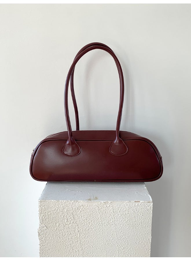 INS Wind Armpit Bag Advanced Sense of All-in-one Shoulder Bag Niche Design PU Style Baguette Bag