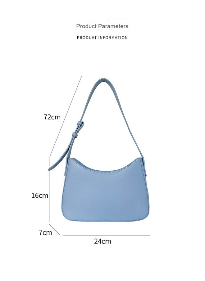Fashion Niche Single Shoulder Handbag Fashion Small Square Bag Style PU Temperament Underarm Bag