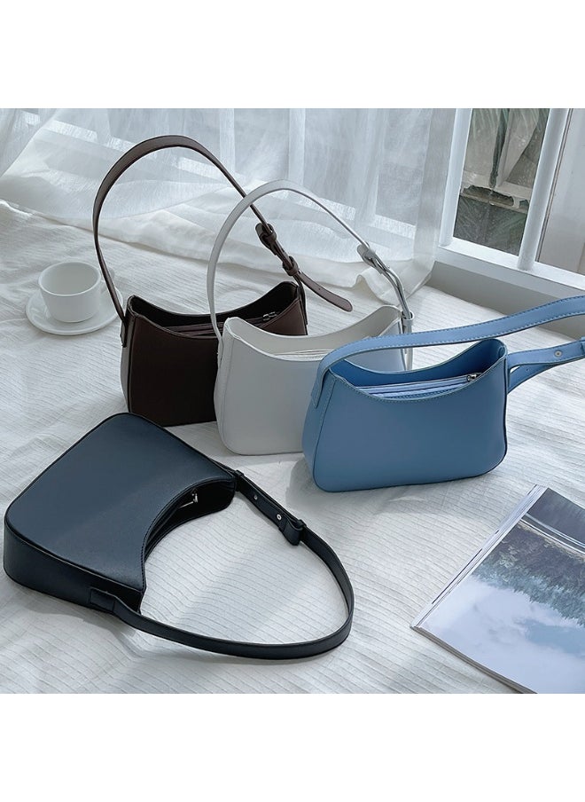 Fashion Niche Single Shoulder Handbag Fashion Small Square Bag Style PU Temperament Underarm Bag