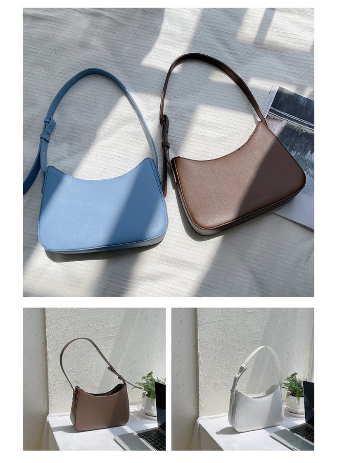 Fashion Niche Single Shoulder Handbag Fashion Small Square Bag Style PU Temperament Underarm Bag