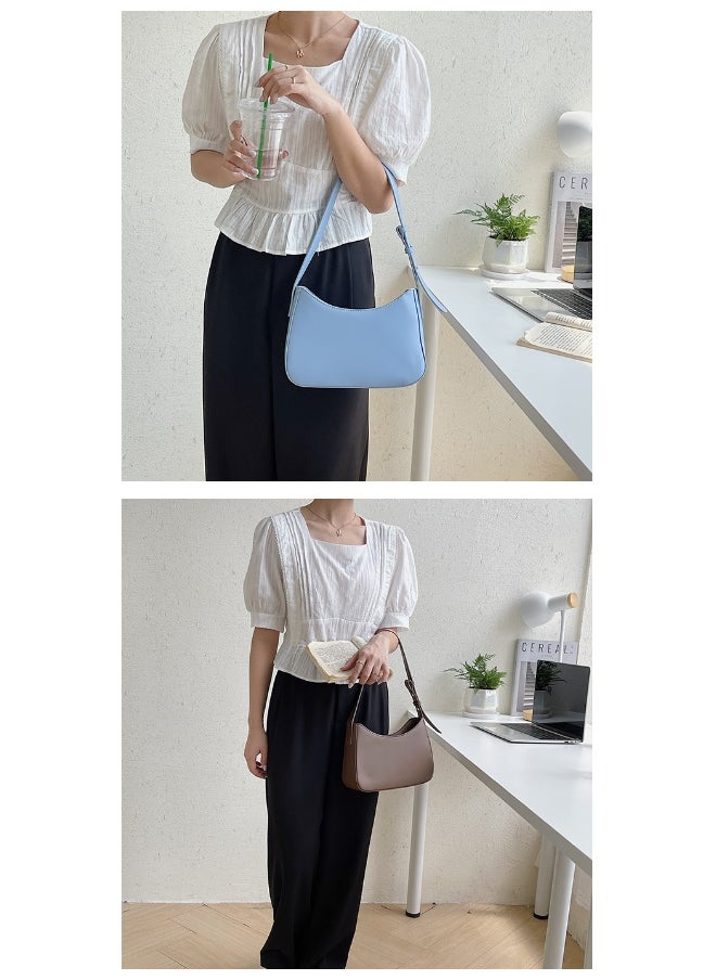 Fashion Niche Single Shoulder Handbag Fashion Small Square Bag Style PU Temperament Underarm Bag