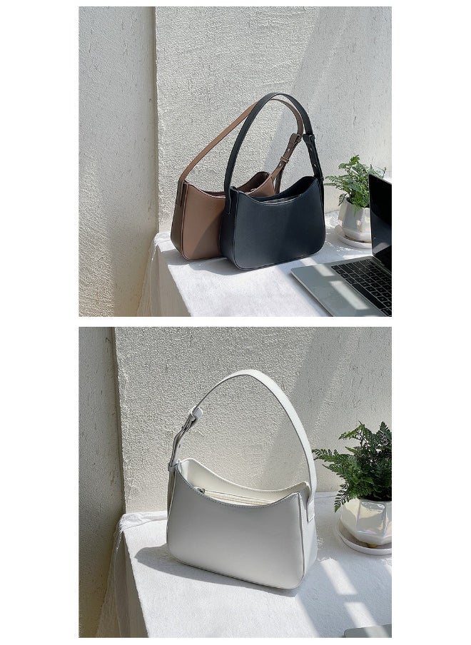 Fashion Niche Single Shoulder Handbag Fashion Small Square Bag Style PU Temperament Underarm Bag