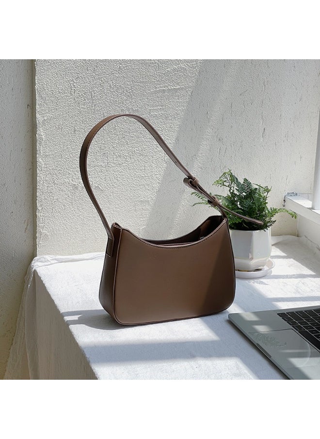 Fashion Niche Single Shoulder Handbag Fashion Small Square Bag Style PU Temperament Underarm Bag