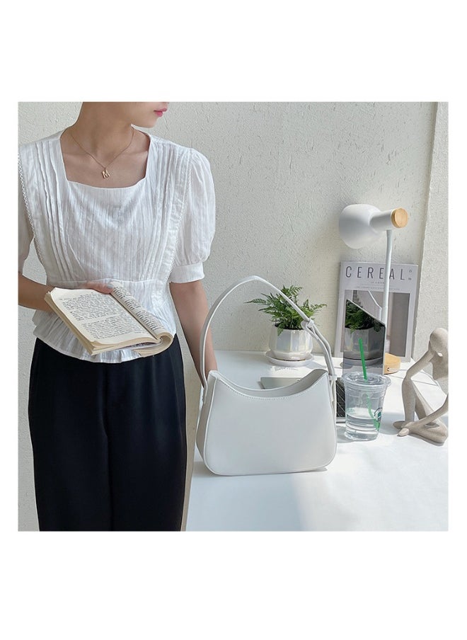 Fashion Niche Single Shoulder Handbag Fashion Small Square Bag Style PU Temperament Underarm Bag