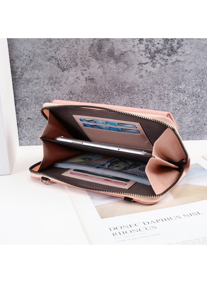 New Large Capacity Multi-functional Solid-color Small Shoulder Bag Fashion Simple Horizontal Crossbody Phone Handbag Ladies