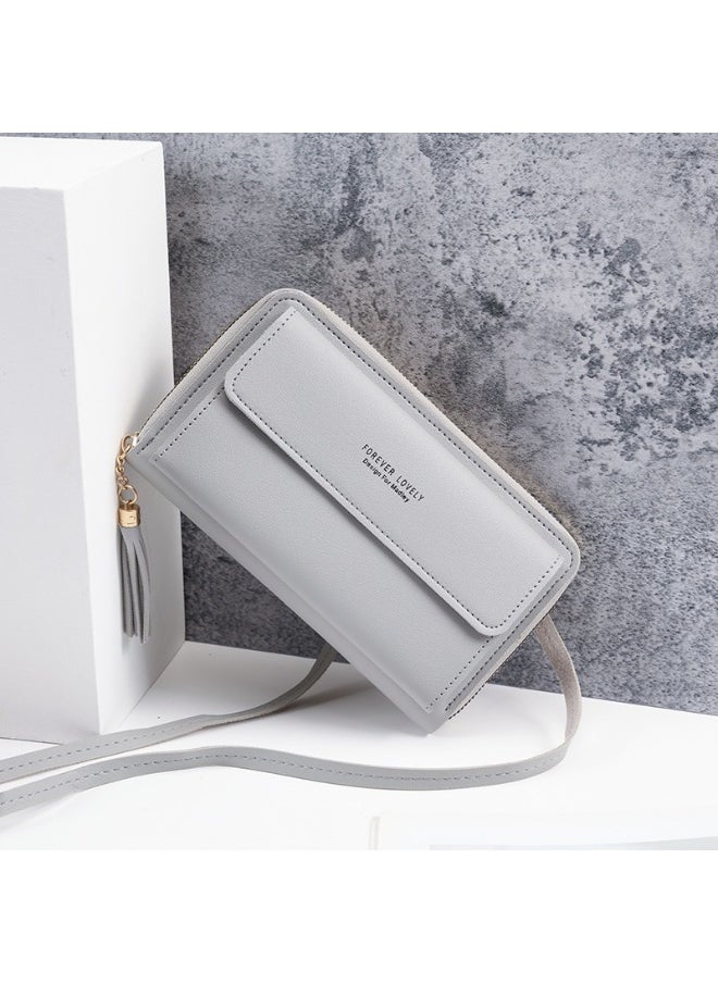 New Large Capacity Multi-functional Solid-color Small Shoulder Bag Fashion Simple Horizontal Crossbody Phone Handbag Ladies