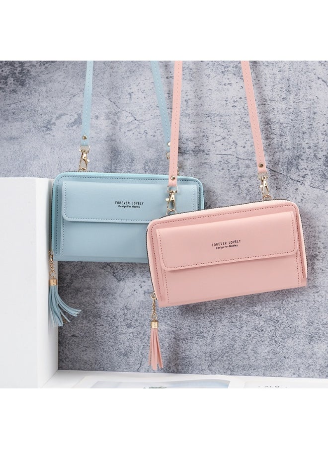 New Large Capacity Multi-functional Solid-color Small Shoulder Bag Fashion Simple Horizontal Crossbody Phone Handbag Ladies
