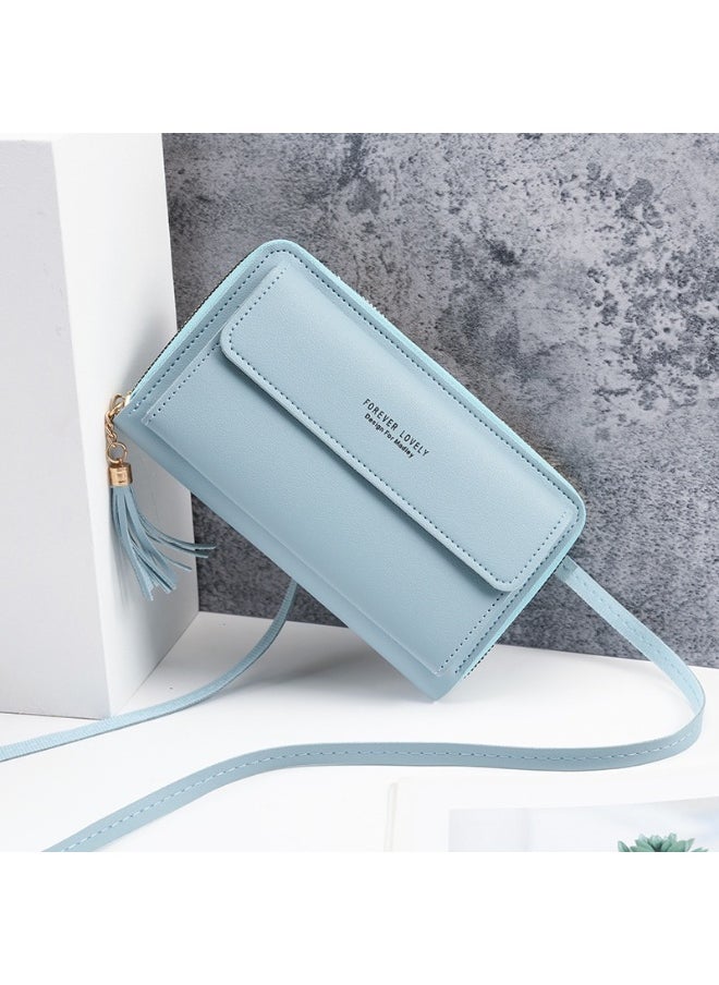 New Large Capacity Multi-functional Solid-color Small Shoulder Bag Fashion Simple Horizontal Crossbody Phone Handbag Ladies