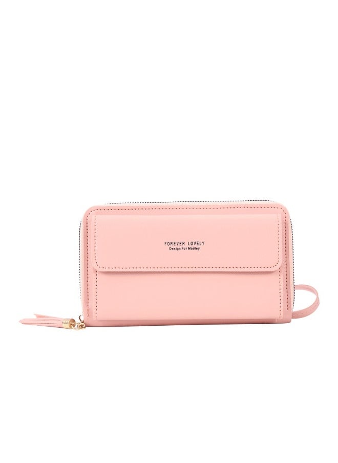 New Large Capacity Multi-functional Solid-color Small Shoulder Bag Fashion Simple Horizontal Crossbody Phone Handbag Ladies
