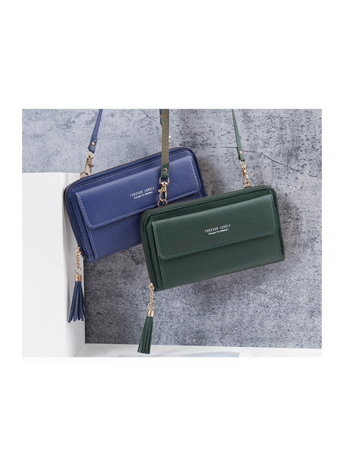 New Large Capacity Multi-functional Solid-color Small Shoulder Bag Fashion Simple Horizontal Crossbody Phone Handbag Ladies