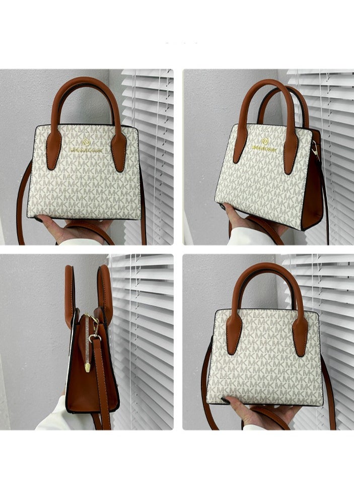 Fashion shoulder bag Women's crossbody bag casual light luxury high pressure flower Medium Tote