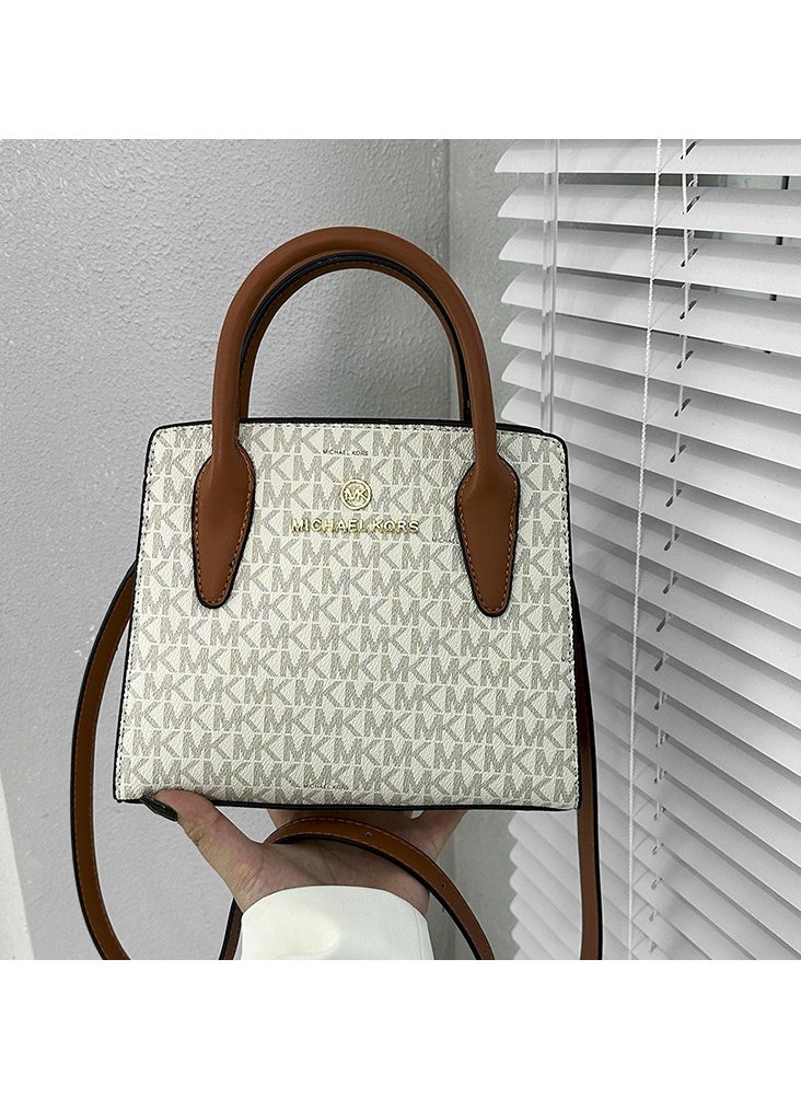 Fashion shoulder bag Women's crossbody bag casual light luxury high pressure flower Medium Tote