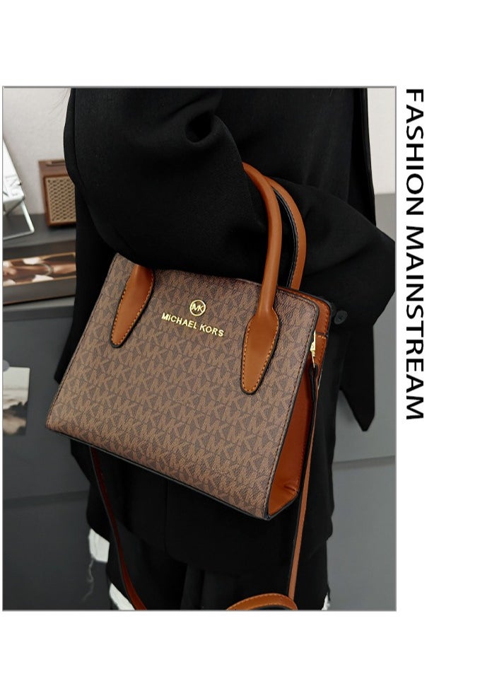 Fashion shoulder bag Women's crossbody bag casual light luxury high pressure flower Medium Tote