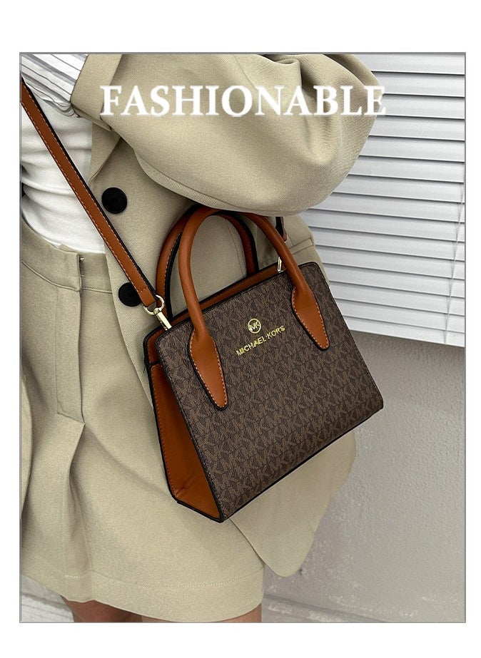 Fashion shoulder bag Women's crossbody bag casual light luxury high pressure flower Medium Tote