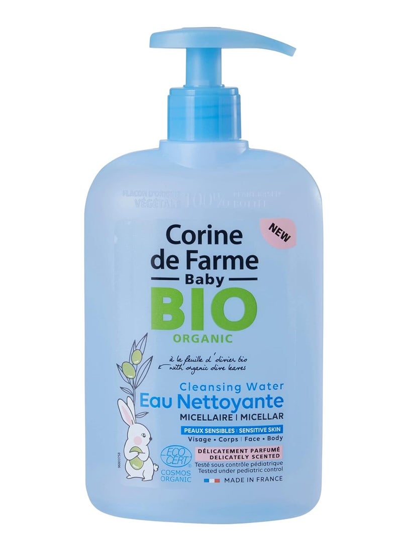 Corine de Farme CDF Baby Bio Organic Face & Body Cleansing Water, Baby Wash, 500Ml