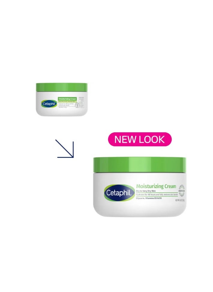 Moisturizing Cream, Face And Body Moisturizer For Men And Women, Normal To Dry Sensitive Skin, Unscented 250grams