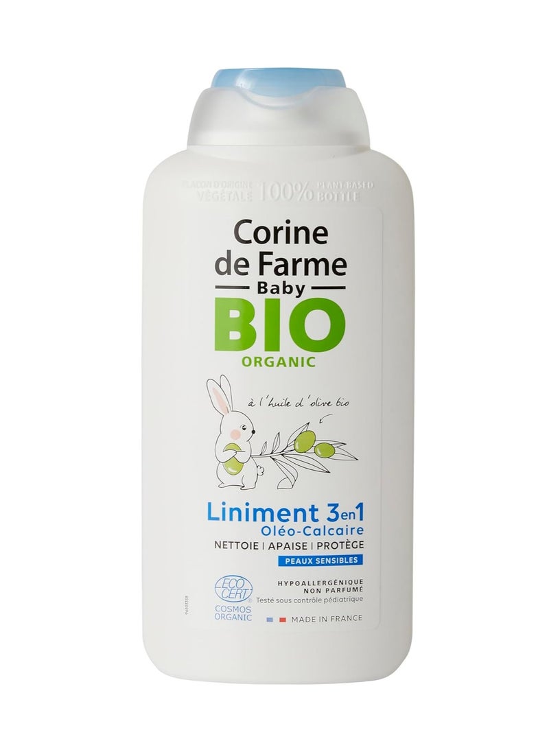 Corine de Farme Baby Bio Organic 3In1 Liniment Diaper Change, Diaper Care Cream, 500 ml