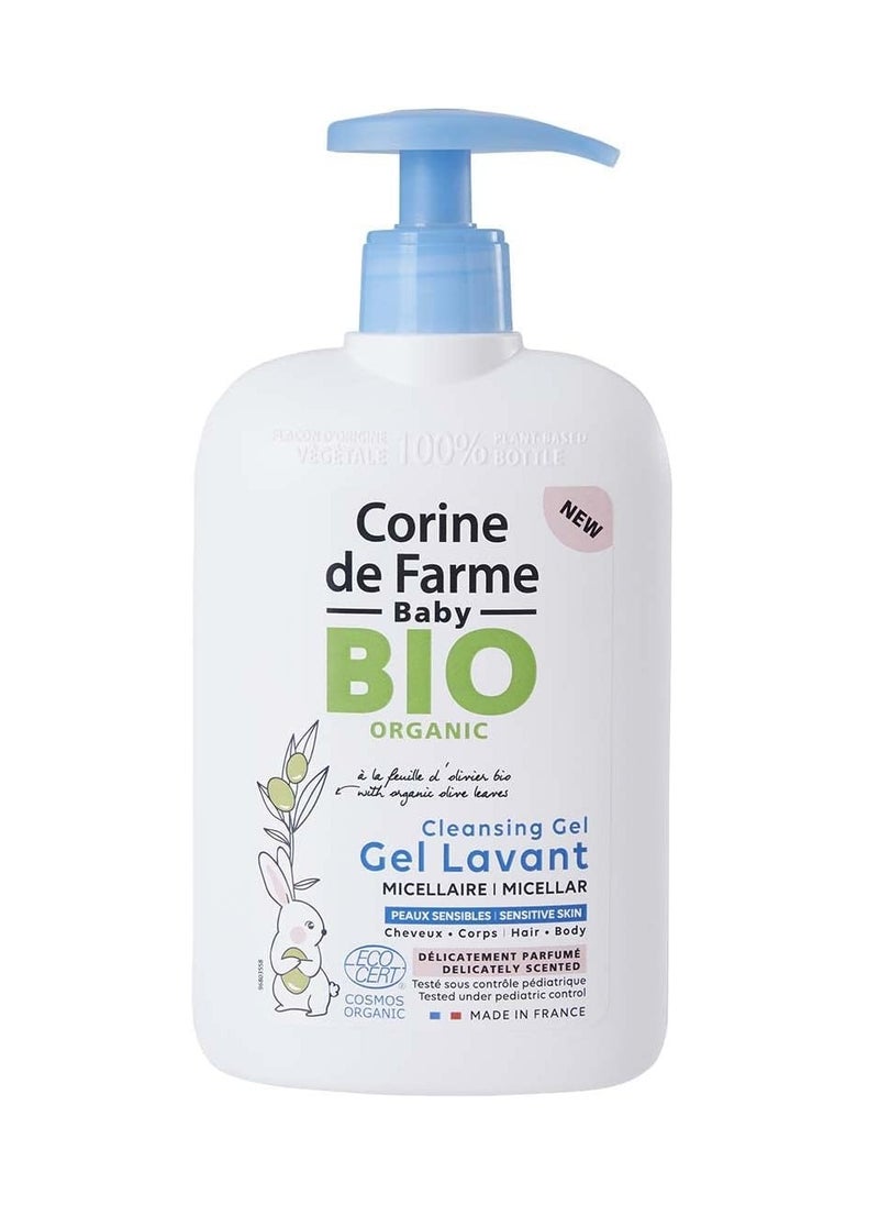 Corine de Farme Micellar Gel Body & Hair Scented Formula Extract Organic Olive Leaf 250ml