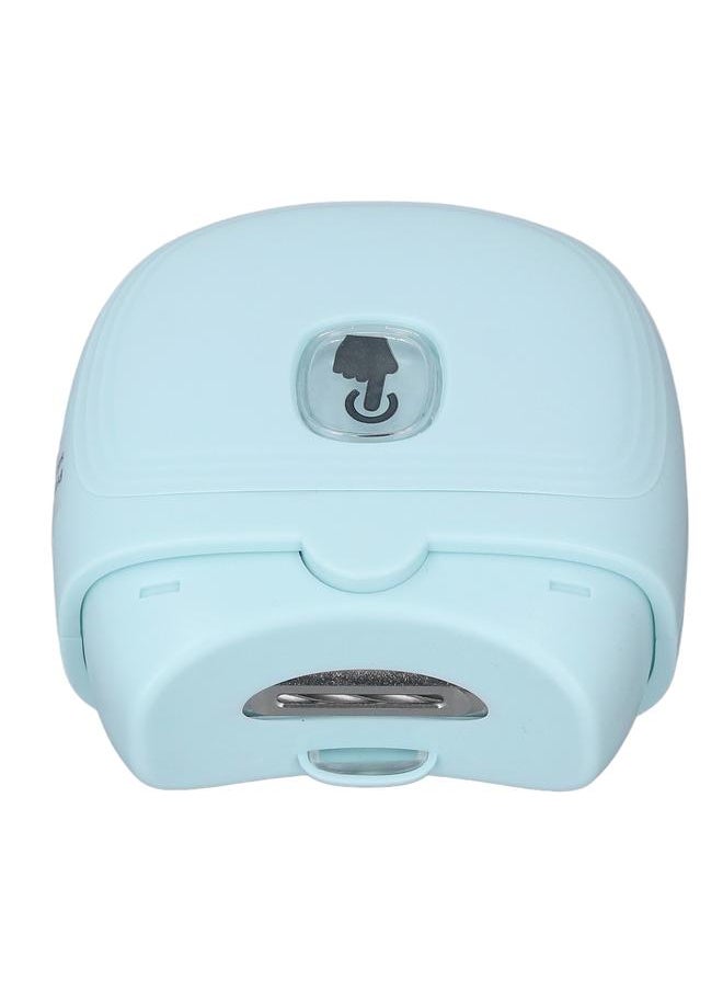 Electric Automatic Nail Clipper Rechargeable Intelligent Safety Nail Trimmer for Baby Adults Blue