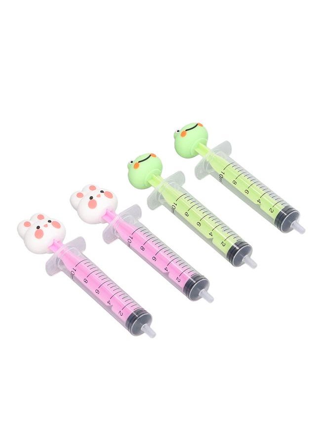 4pcs 10ml Infant Nasal Syringe Irrigator Safety Suction Reusable Clean Silicone Nose Washing Irrigator for Baby