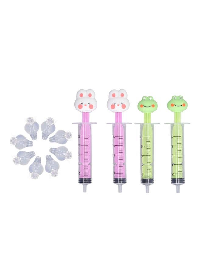 4pcs 10ml Infant Nasal Syringe Irrigator Safety Suction Reusable Clean Silicone Nose Washing Irrigator for Baby