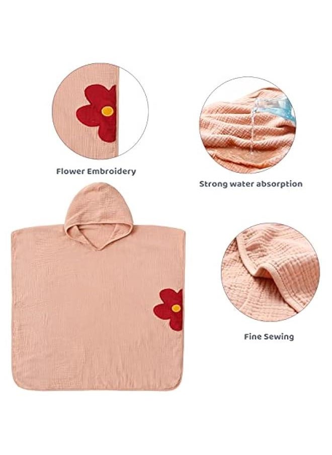Baby Bath Hooded Towel for Toddler, Kids Beach/Pool Towel for Boys Girls,Ultra Soft and Hypoallergenic Muslin Bath Towel, Grey rabbit ears