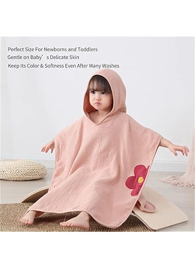 Baby Bath Hooded Towel for Toddler, Kids Beach/Pool Towel for Boys Girls,Ultra Soft and Hypoallergenic Muslin Bath Towel, Grey rabbit ears
