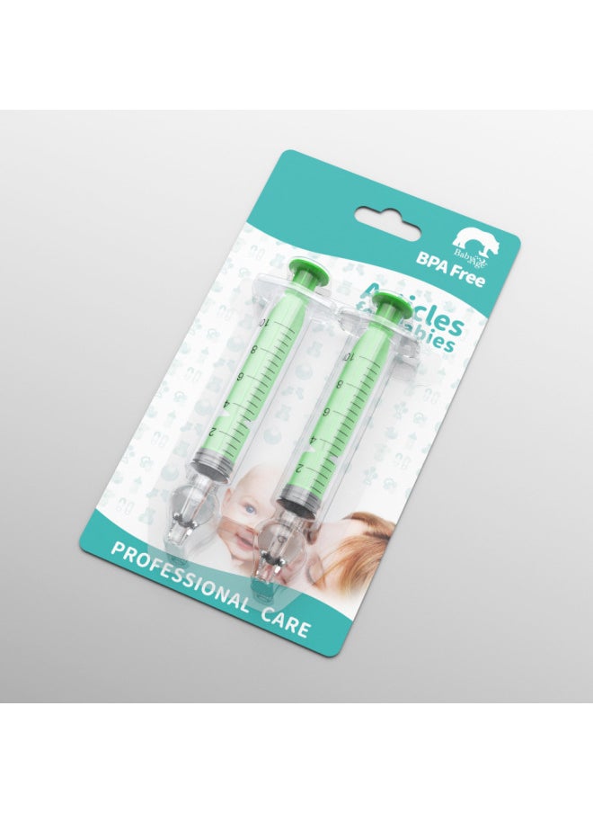 Needle Type Baby Nasal Washer For Children And Infants Baby Nasal Washer 10ml-Net Content:Green Suction Card