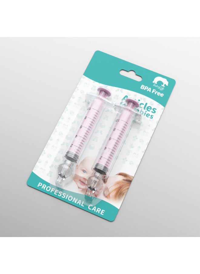 Needle Type Baby Nasal Washer For Children And Infants Baby Nasal Washer 10ml-Net Content:Pink Suction Card 10ml