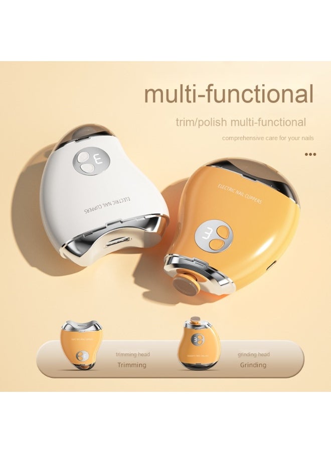 2-in-1 Electric Trimmer and Grinder - Rechargeable Nail File