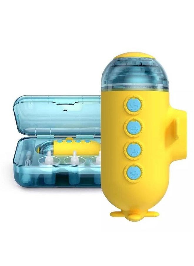 Electric Baby Nasal Aspirator , Rechargeable Sucker with 3 Different Nose Tips, Music, Light .Low Noise, Back-Flow Prevention Cleaner