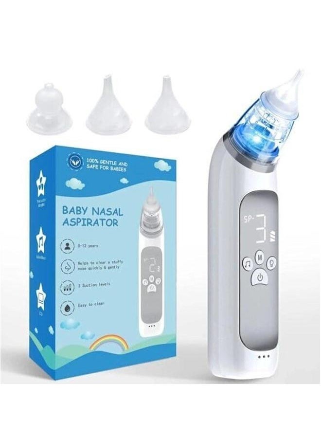 1pc electric convenient nasal suction device with three adjustable levels and replaceable heads