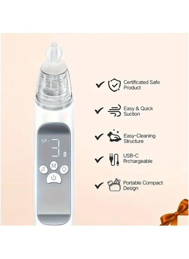 1pc electric convenient nasal suction device with three adjustable levels and replaceable heads
