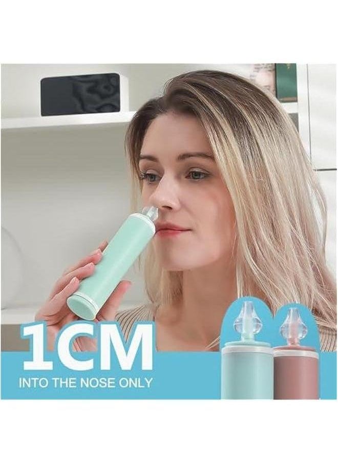 Nasal Aspirator for Baby and Adult - 2Pcs Nose Syringe Cleaner Wash Cleaning All Age, Portable Manual Aspiratior with Personal Case, Easy to Use (Pink)
