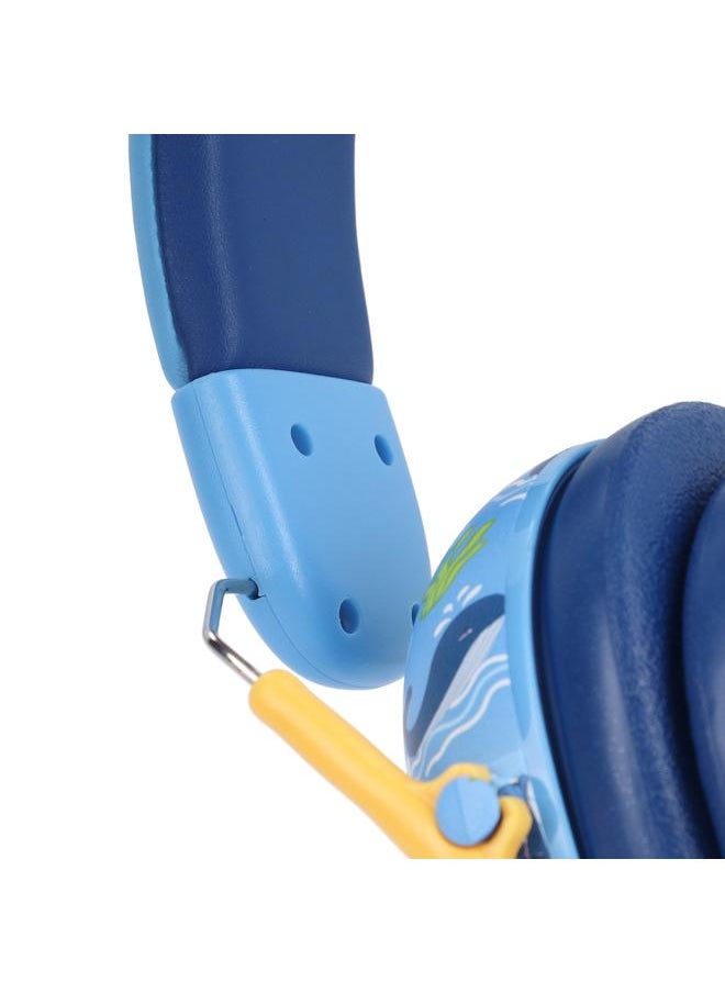 Infant Hearing Protection Earmuff Double Imitation Leather Lining Baby Noise Cancelling Headphones Blue