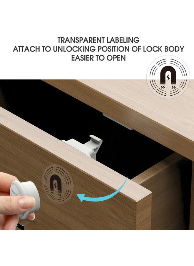 Child Safety Locks Prevent Hands Injuries Punch Free Magnetic Cabinet Locks for Drawers Type 3