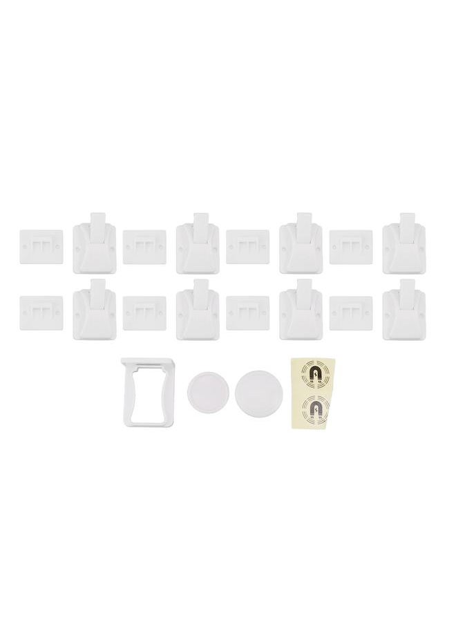 Child Safety Locks Prevent Hands Injuries Punch Free Magnetic Cabinet Locks for Drawers Type 3