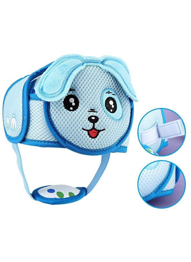 Cartoon Animal Adjustable Baby Safety Hat Helmet Toddler Walking Head Protect (Blue Dog)