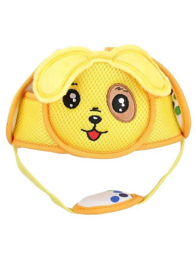 Baby Toddler Head Hat Anti Collision Hat Lightweight Hook & Loop Safety Helmet (Yellow Puppy)