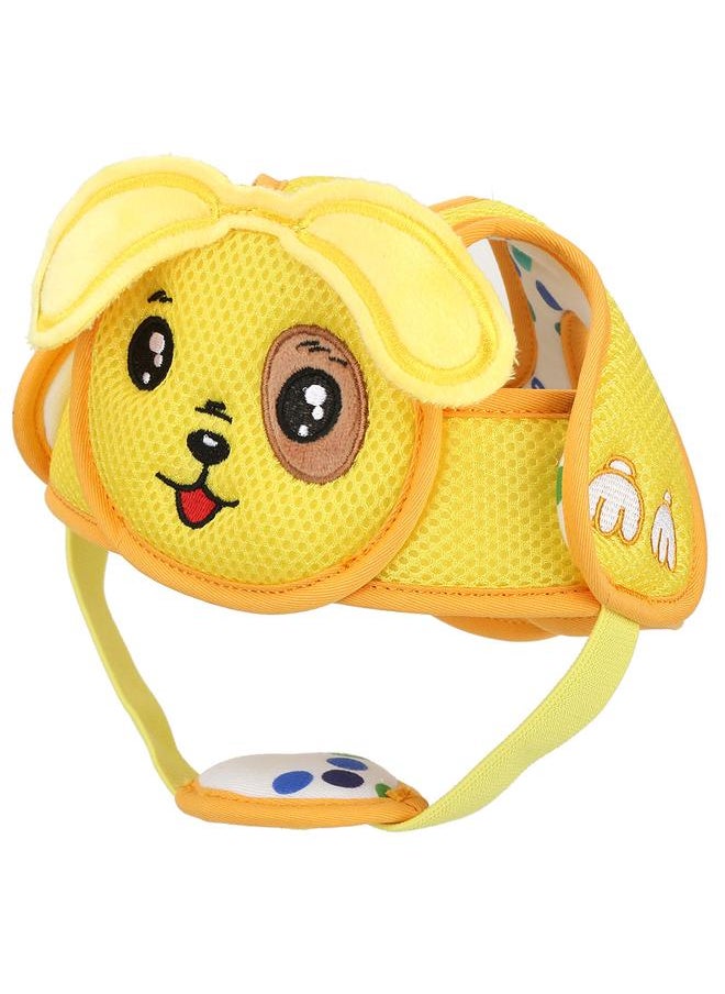 Baby Toddler Head Hat Anti Collision Hat Lightweight Hook & Loop Safety Helmet (Yellow Puppy)