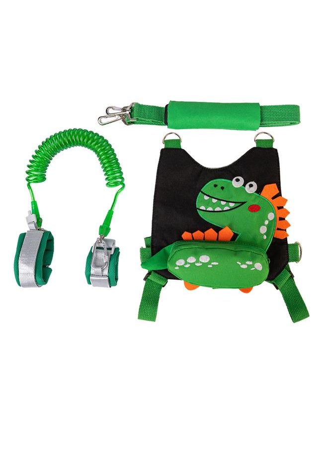 Assistant Strap Belt Cute Dinosaur Safety Toddler Traction Rope with 6.6ft String for Children Walking Black