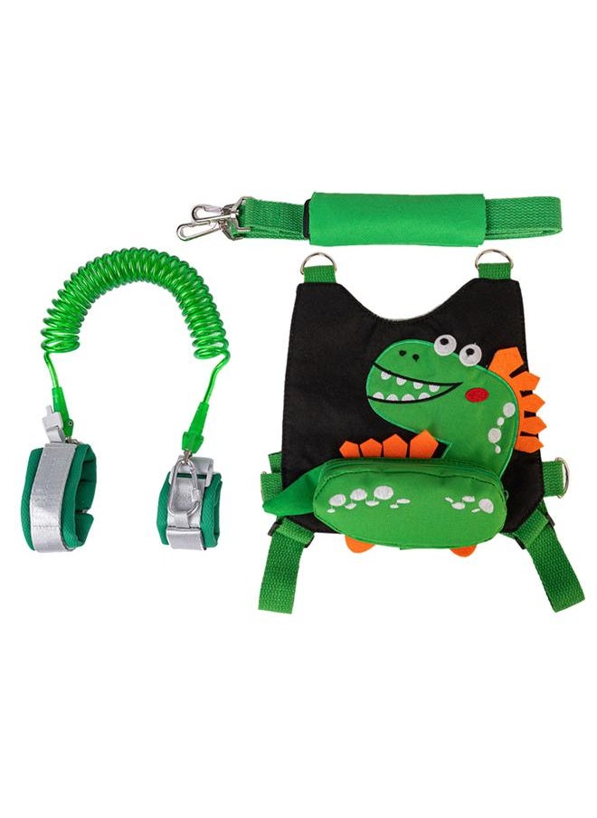 Assistant Strap Belt Cute Dinosaur Safety Toddler Traction Rope with 6.6ft String for Children Walking Black