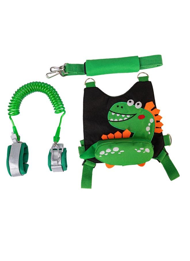 Assistant Strap Belt Cute Dinosaur Safety Toddler Traction Rope with 6.6ft String for Children Walking Black