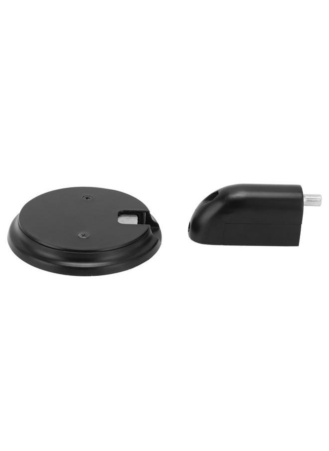 Door Stoper Push Type Strong Magnetic Mechanical Windproof Suction Door Stop Silent Firm Door Stop CatchMatte Black